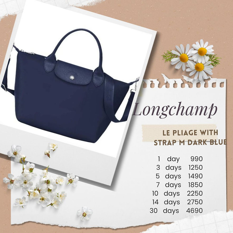 ภาพขนาดย่อ: LC006 : LONGCHAMP LE-PLIAGE M with Strap Dark Blue