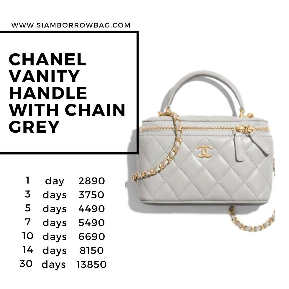 ภาพขนาดย่อ: CHA092 : CHANEL VANITY Handle with CHAIN GREY GHW