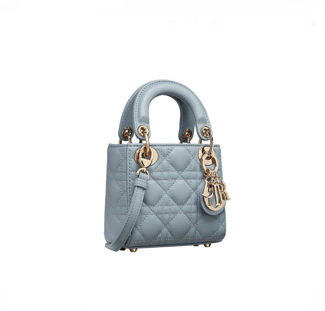 CD039 : DIOR MICRO LADY DIOR Cloud BLUE
