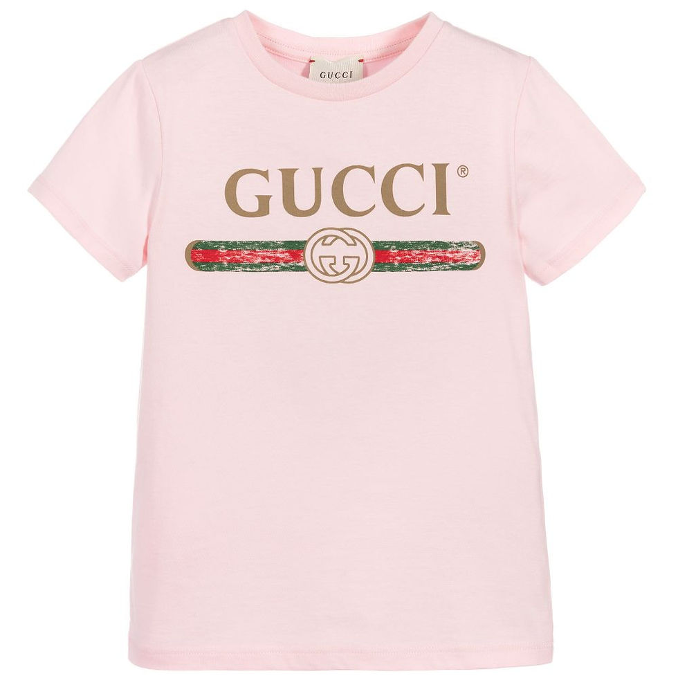 ภาพขนาดย่อ: GG055: GUCCI Vintage Logo T-shirt Pink Size10