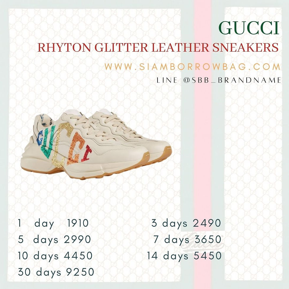 ภาพขนาดย่อ: GG039 : GUCCI Rhyton Gucci Glitter Sneakers 38