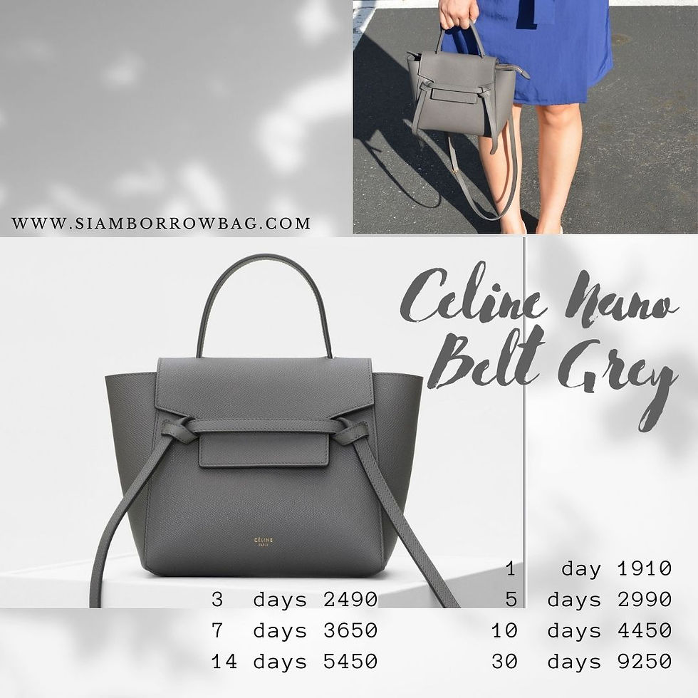 ภาพขนาดย่อ: CEL014: CELINE NANO BELT BAG - Grey