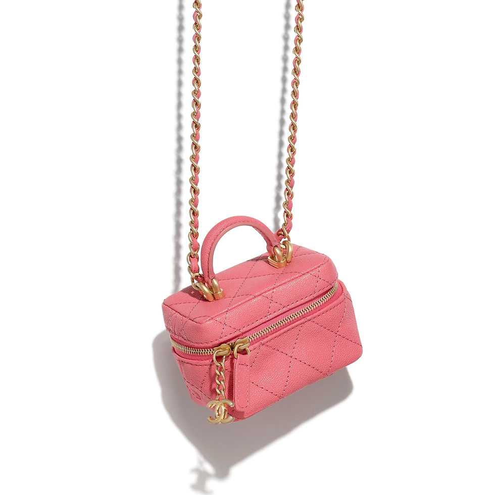 ภาพขนาดย่อ: CHA088 : CHANEL Small VANITY With CHAIN PINK