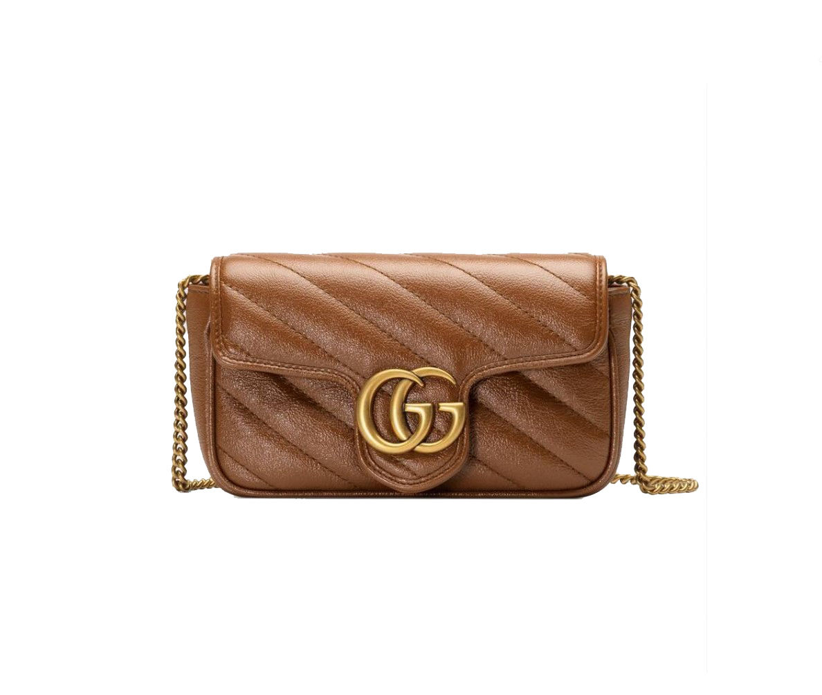 GG073 : GUCCI MARMONT Super Mini - BROWN