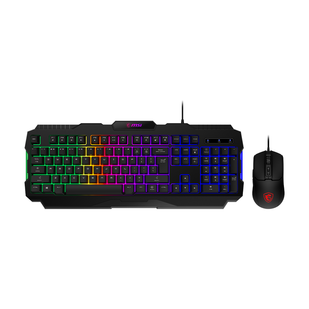 TECLADO Y MOUSE GAMERS MSI Forge GK100 COMBO