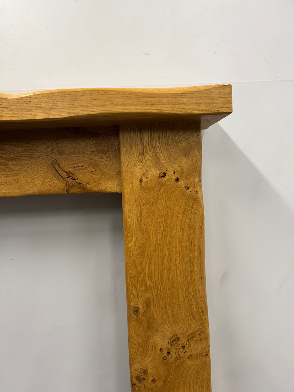 Thumbnail: 54" Solid Oak Cottage Fireplace Surround In Medium Oak Finish