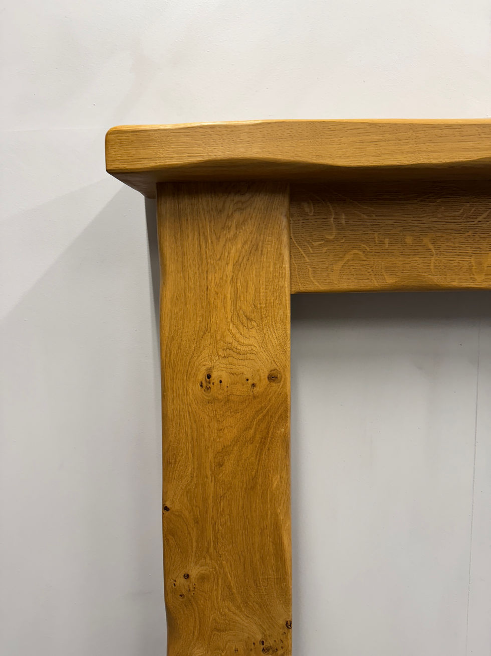 Thumbnail: 54" Solid Oak Cottage Fireplace Surround In Medium Oak Finish