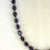 Thumbnail: Smokey blue grey Czech glass necklace