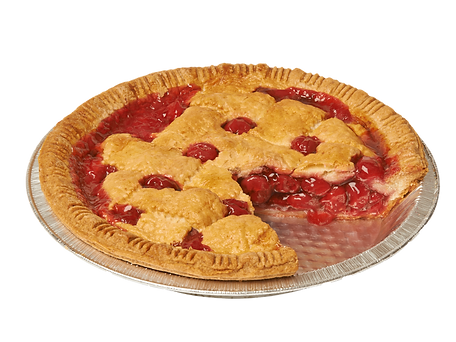 Whole Gardner Cherry Pie w/ a Slice Out
