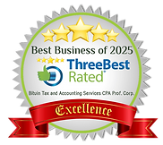2025 Digital Badge 3 best rated Tax Company