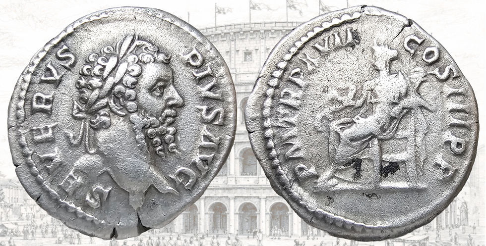 Denario de Septimio Severo. RIC IV Septimius Severus 230. Salus