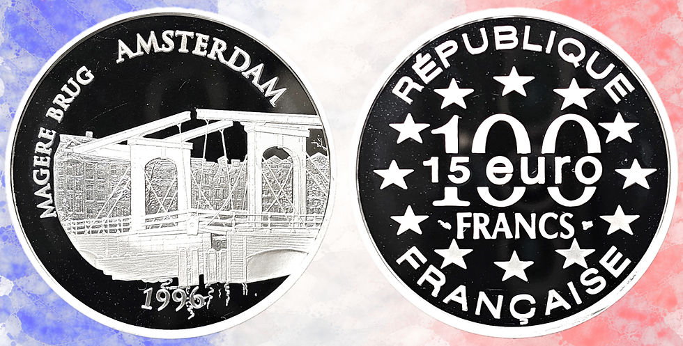 Francia. 100 Francos/15 Euros, 1996. Magere Brug, Amsterdam.