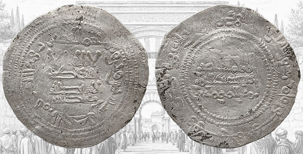 Dirhem de Abderraman III. 335 H. Abd al- Rahman III al-Nasir.