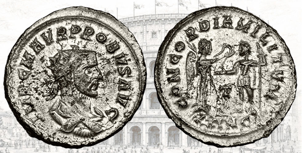 Antoniniano de Probo. RIC V Probus 908. CONCORDIA MILITVM.