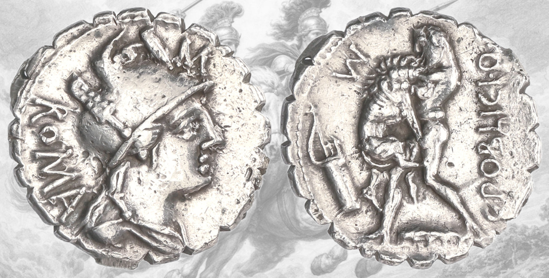 Denario Republica Romana. Denario Gens Poblicia. Crawford 380/1. C. Poblicius