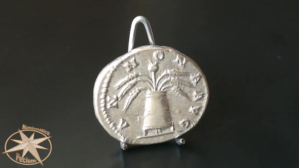 Miniatura: Denario de Adriano. RIC 230a (Vte.). Annona.