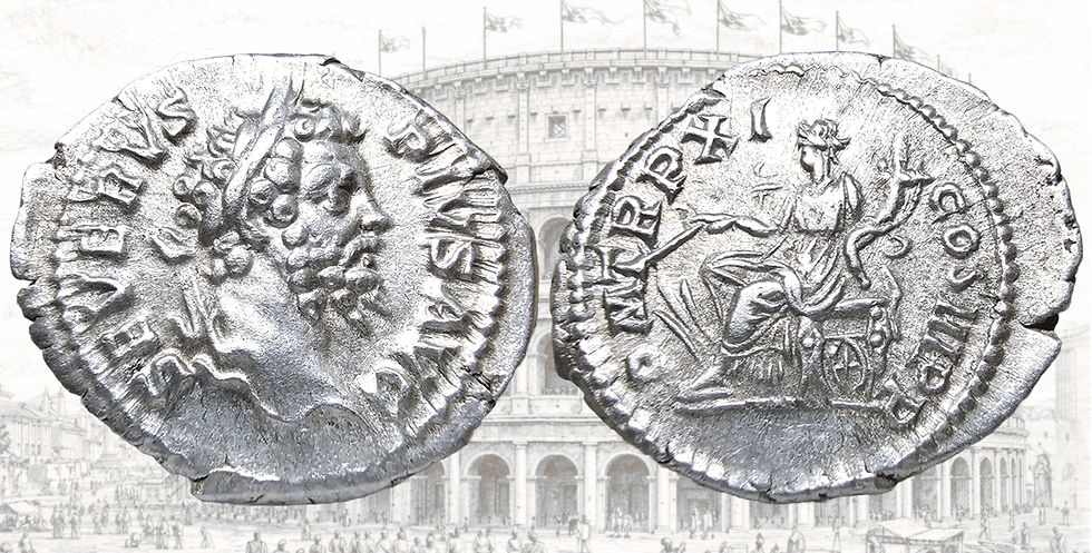 Denario de Septimio Severo. RIC IV Septimius Severus 189B. Fortuna