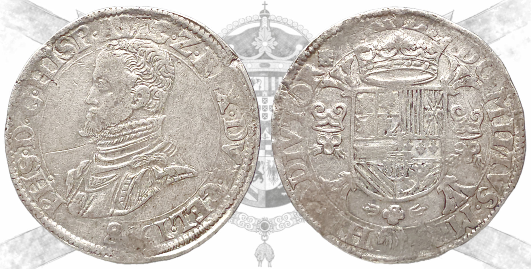 Felipe II.  1558. Nimega. 1 escudo. Ducado de Güeldres.