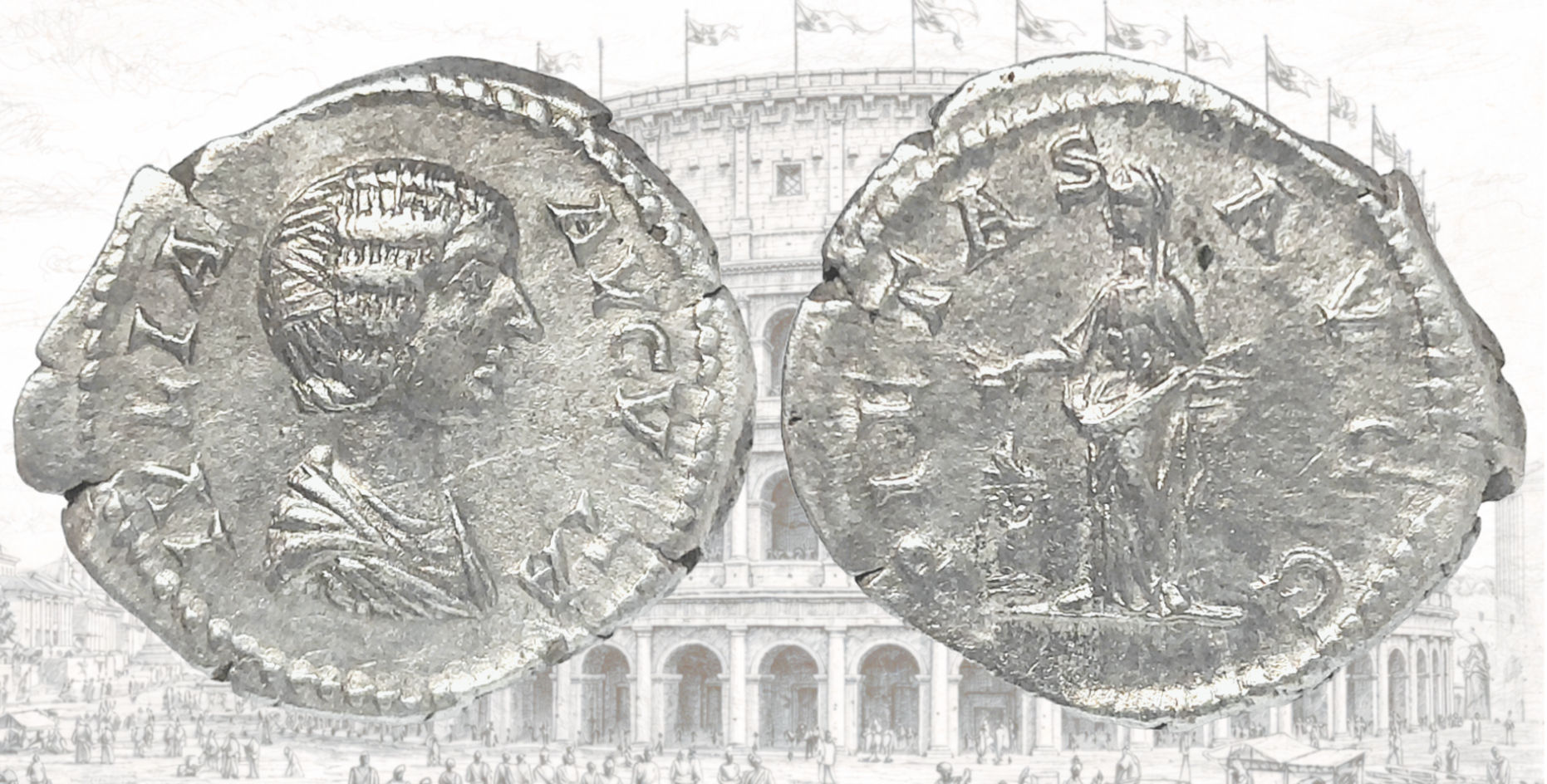 Denario de Julia Domna. RIC IV Septimius Severus 572 (denarius). Pietas