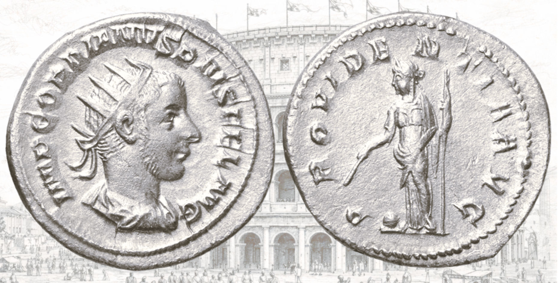 Antoniniano de Gordiano III. RIC IV Gordian III 150. PROVIDENTIA AVG. Providentia