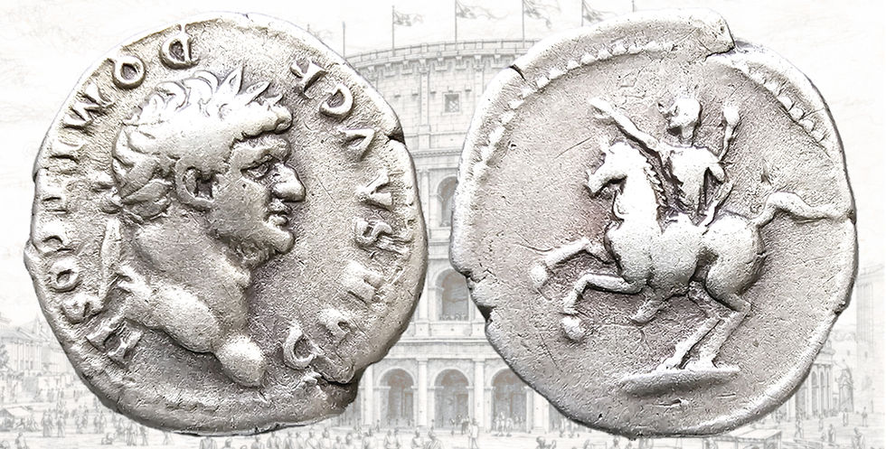 Denario de Domiciano. Domitian. RIC II Vespasian 680. Domiciano galopando a derecha.