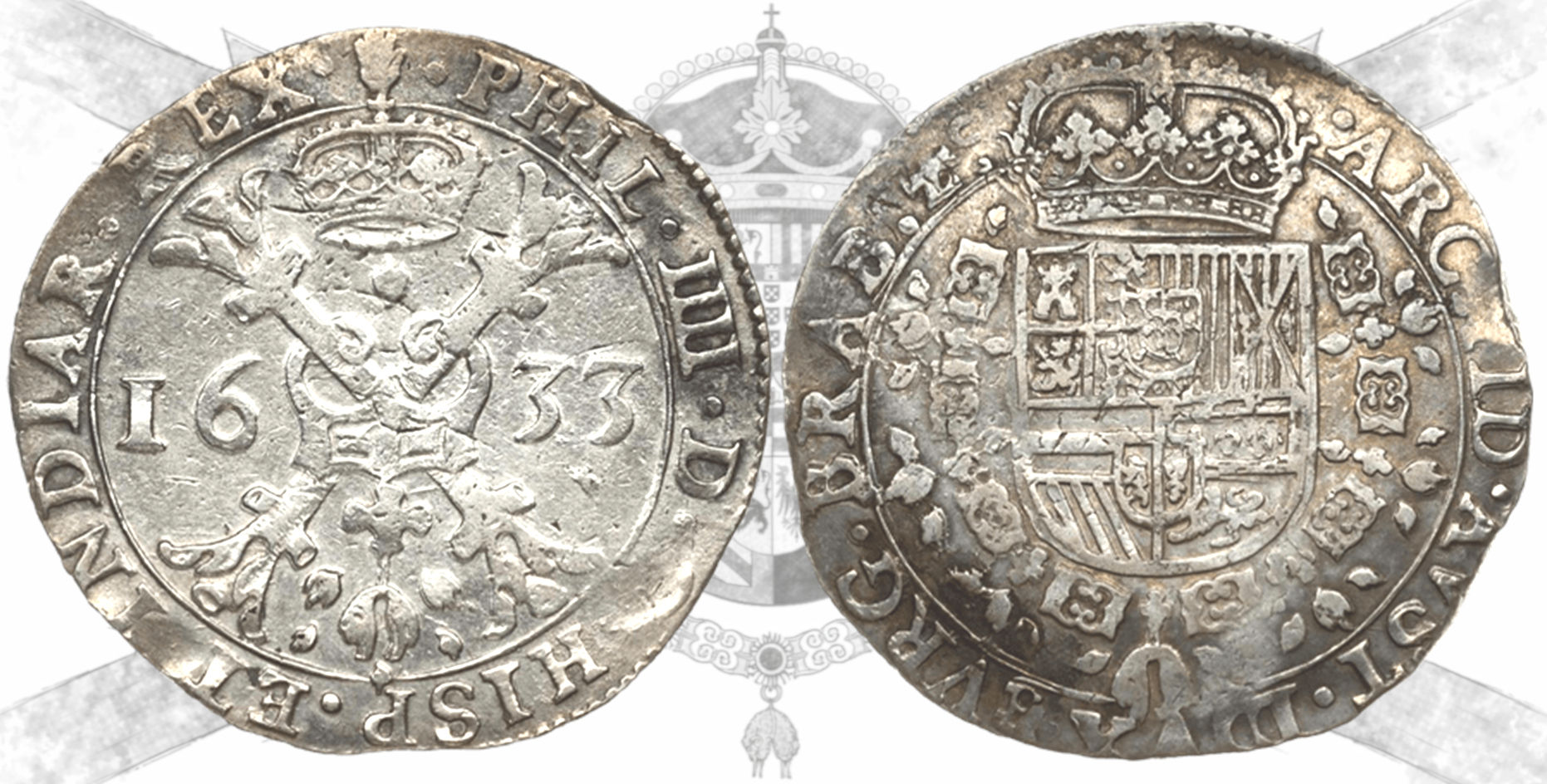 Felipe IV. 1 patagón. 1633. Amberes.