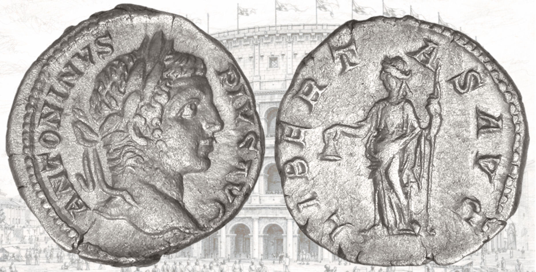 Denario de Caracalla. RIC IV Caracalla 161. Libertas.