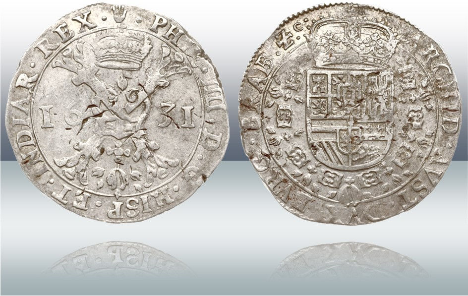 Felipe IV. 1631. Amberes. 1 patagón.