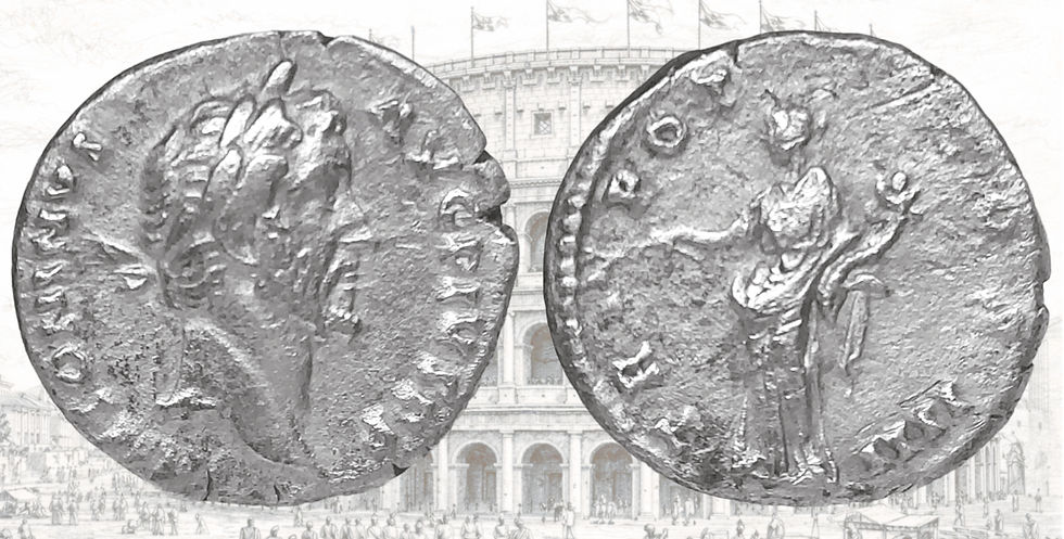 Denario de Antonino Pío. RIC III Antoninus Pius 153c