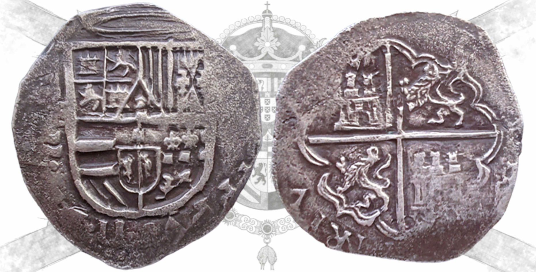 Felipe II. 2 reales. Valladolid.