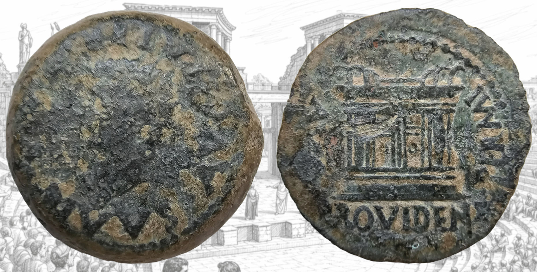 Emerita. As de Emerita. Mérida. PROVIDENT