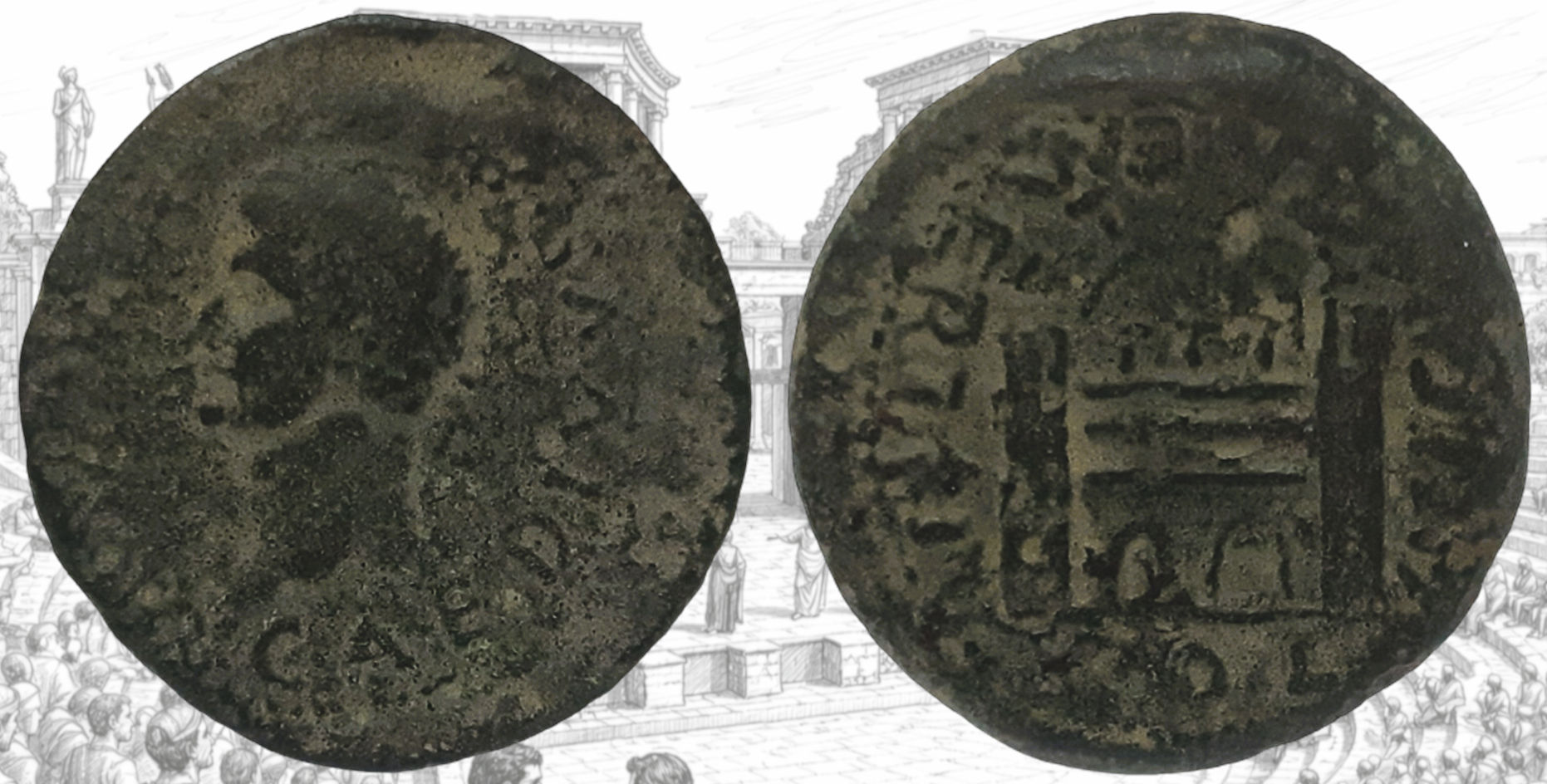 Emerita. As de Emerita. Mérida.