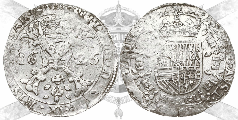 Felipe IV. 1 patagón. 1625. Dôle. NCV VF. NCV Grading