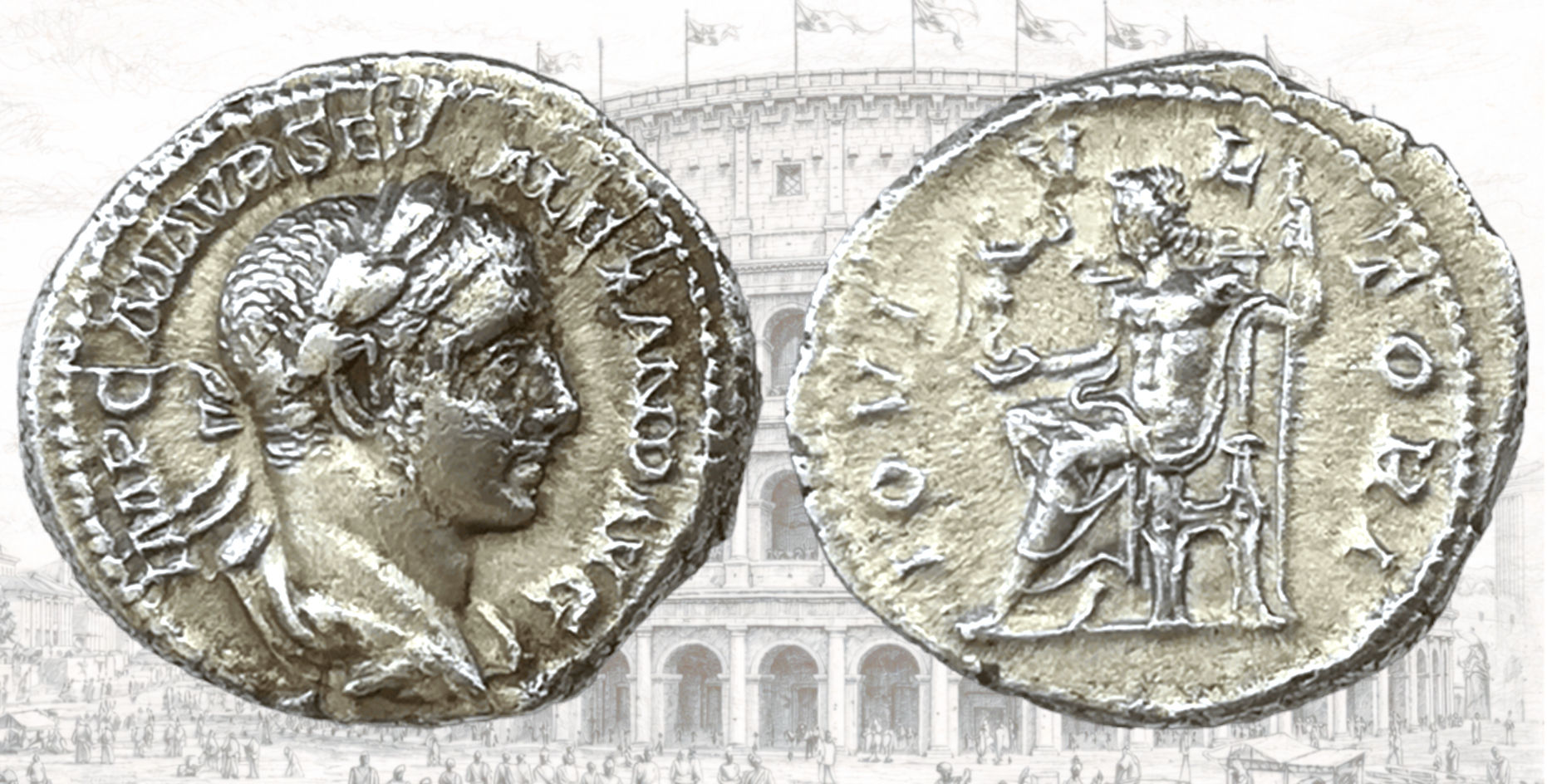 Denario de Alejandro Severo. RIC IV Severus Alexander 144. IOVI VLTORI. Júpiter.