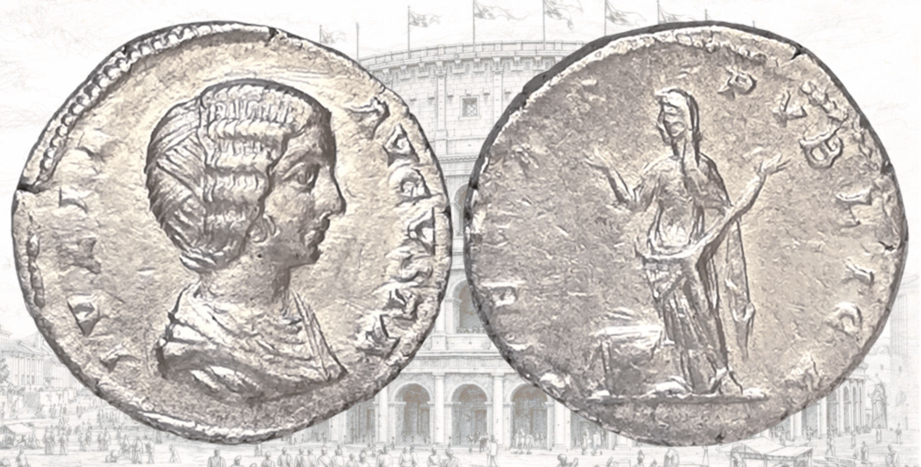 Denario de Julia Domna. RIC IV Septimius Severus 574. Pietas.