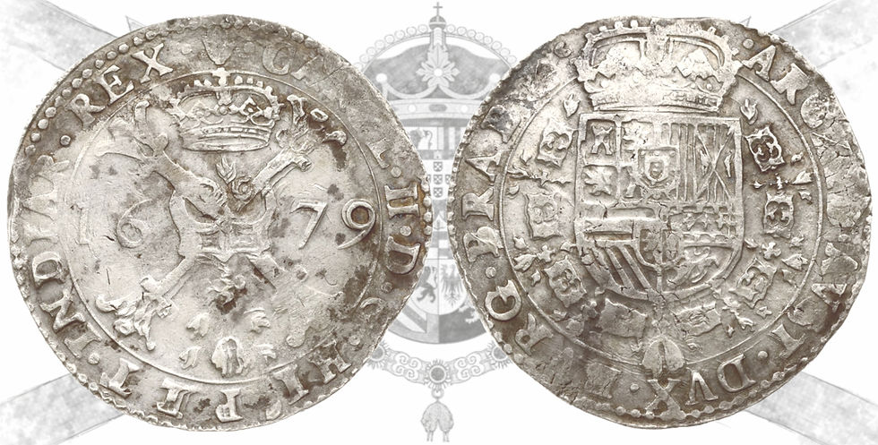 Carlos II. 1679. Amberes. 1 patagón.