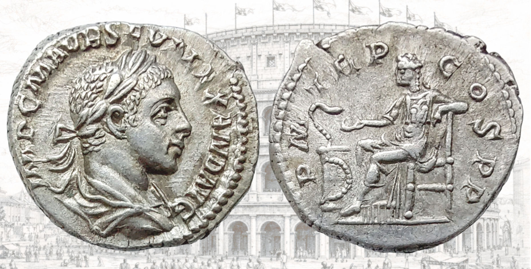 Denario de Alejandro Severo. RIC IV Severus Alexander 14c. Salus