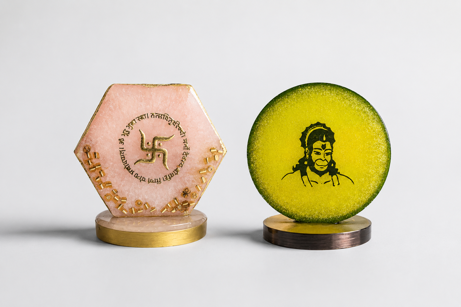 Sacred Resin Car Dashboard Accents