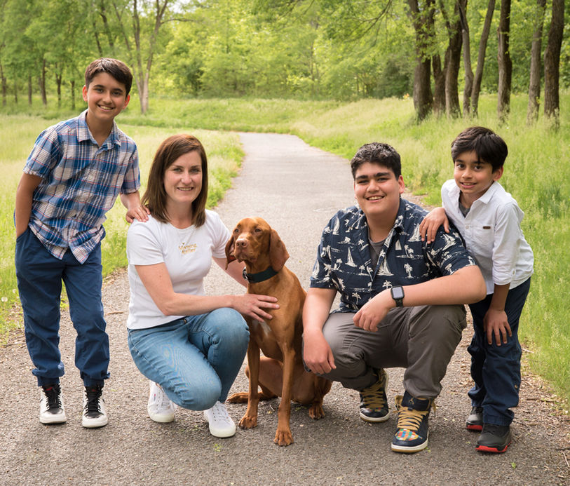 séance photo de famille extérieure