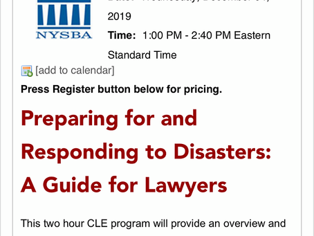 Preparing For and Responding to Disasters