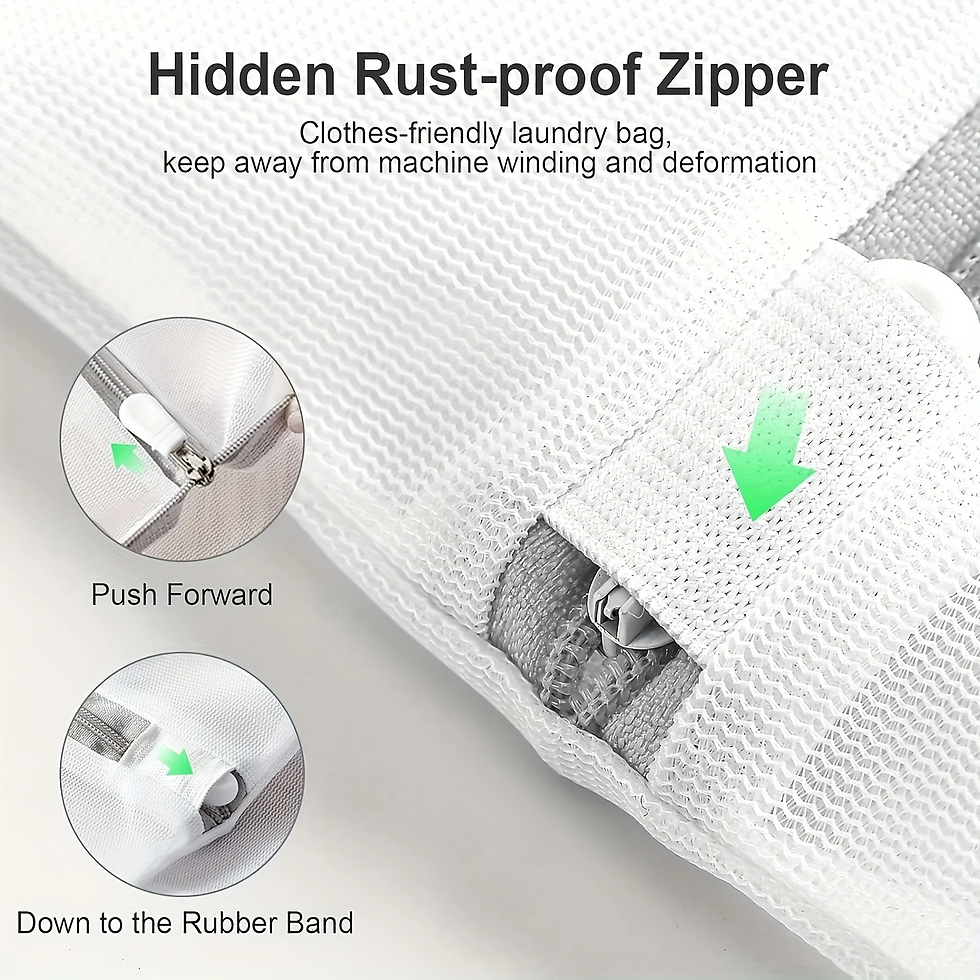 Thumbnail: Fine Mesh Laundry Bag for Home Washing Machines Gentle Water Flow Clothes Storag