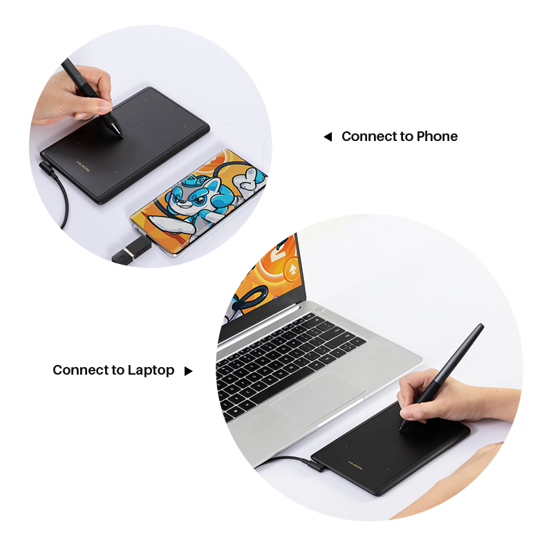 Thumbnail: 4x2.6 Inch Huion H420X Graphics Tablet Drawing Tablets Ultra Thin Signature Pad 
