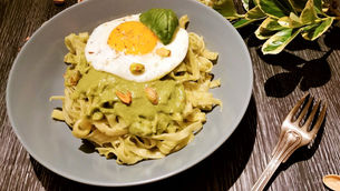 PATES AU PESTO DE COURGETTES