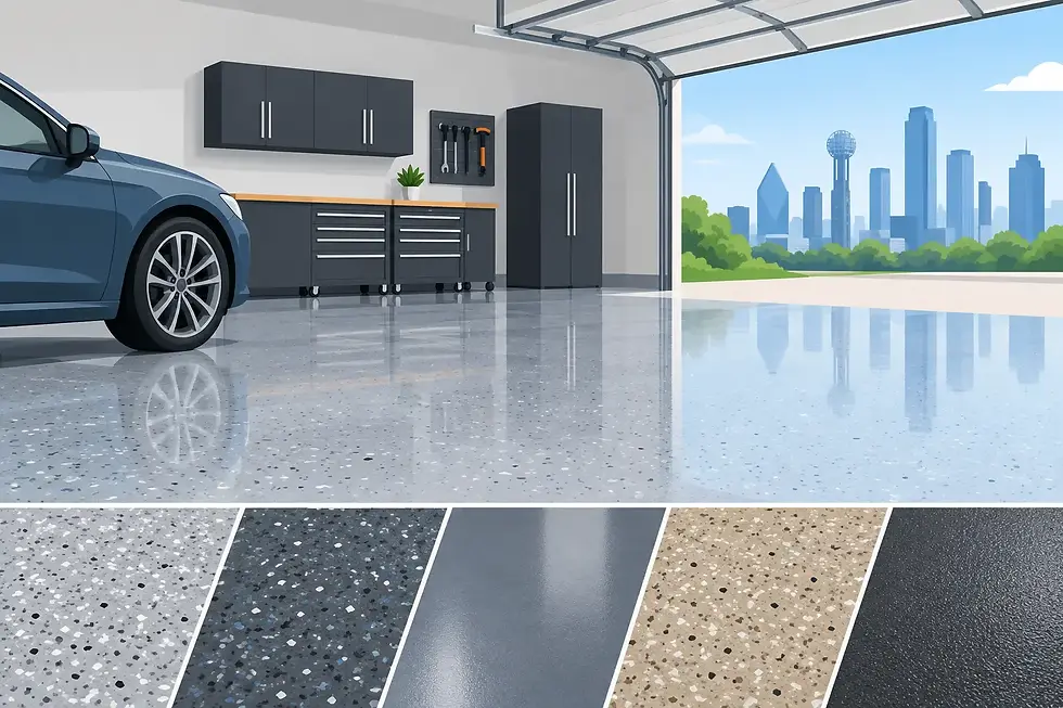 Best Garage Floor Coating Options for DFW Homes