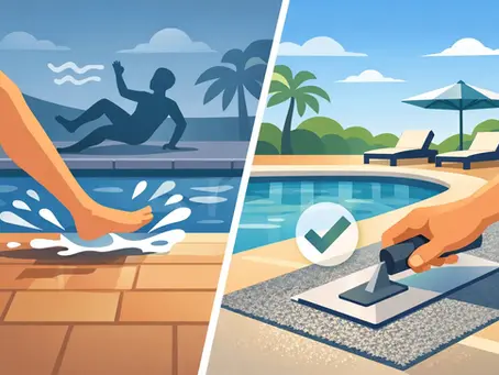Why Is Pool Deck Slippery? Causes and Fixes