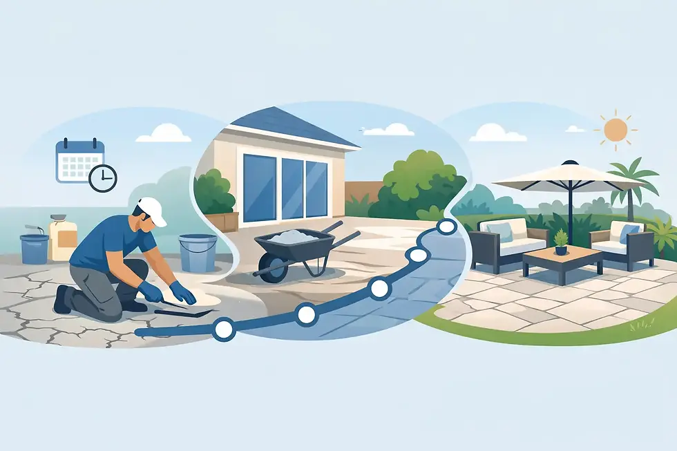 A Patio Resurfacing Project Timeline for Homeowners