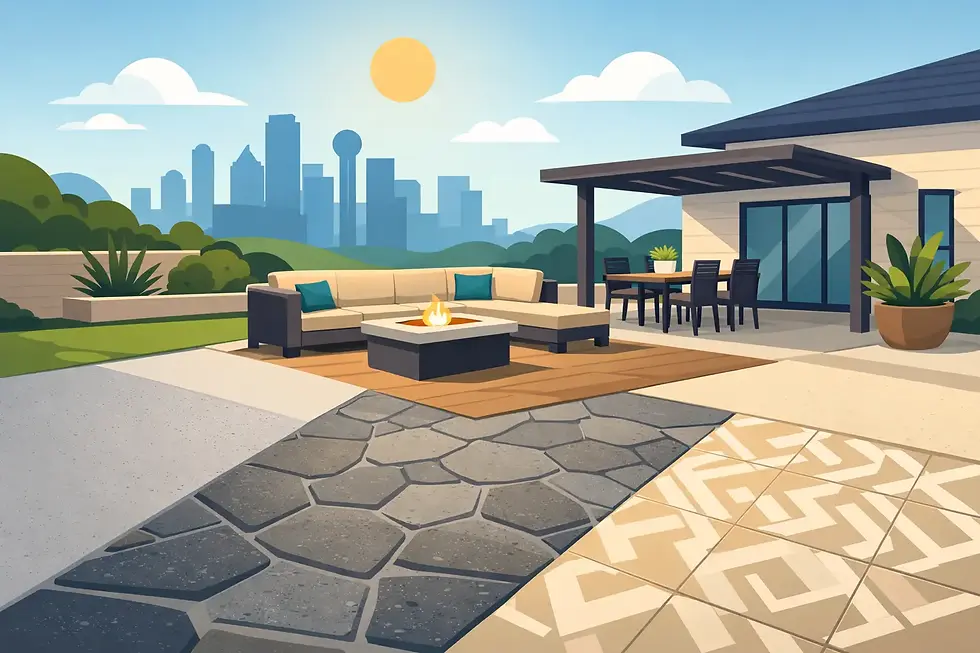 Concrete Patio Resurfacing Options for DFW Homes