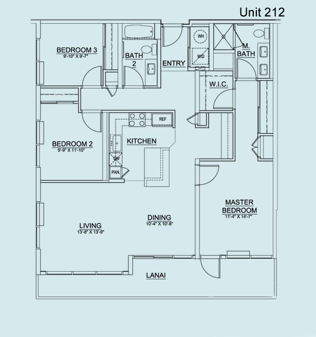 Floor Plan Unit 212