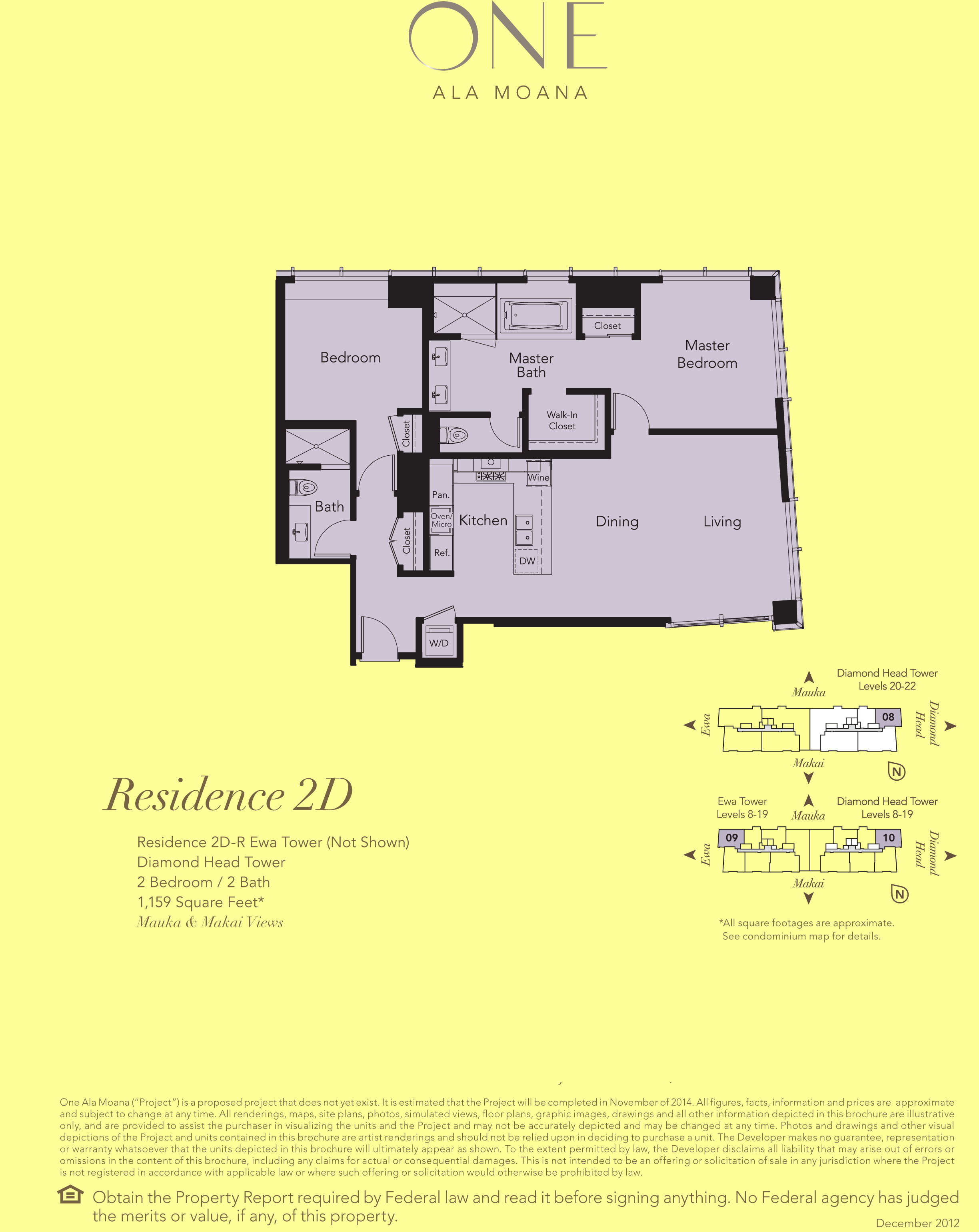 ONE Ala Moana Blvd. Residence 2D