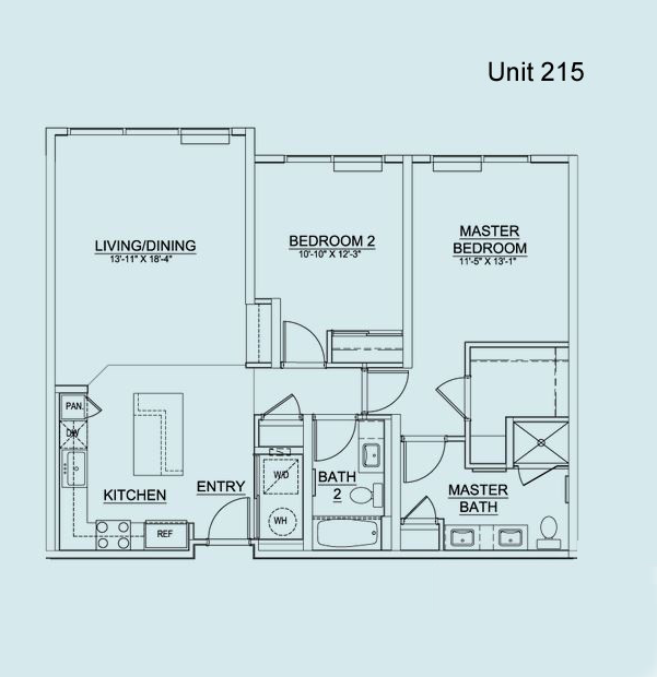 Floor Plan Unit 215